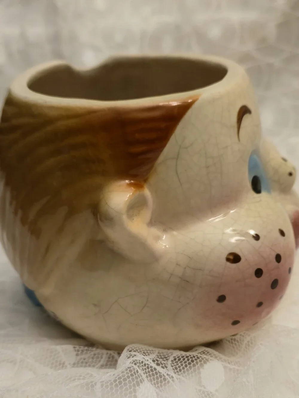 RARE Vintage Cardinal USA 1950s Howdy Doody Ceramic Pottery  Jam Jar